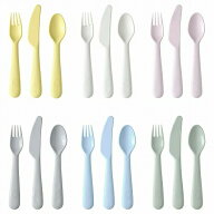 IKEA イケア カトラリー18点セット ミックスカラー z00378672 KALAS カラース キッチン用品 箸 カトラリ…