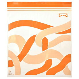 【あす楽】IKEA イケア フリーザーバッグ 模様入り ブライトオレンジ 2.5L 25ピース m10553670 ISTAD イースタード 日用品雑貨 日用消耗品 キッチン消耗品 保存袋 おしゃれ シンプル 北欧 かわいい