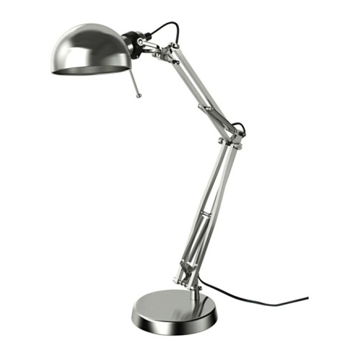 楽天市場 Ikea イケア ワークランプ ニッケルメッキ Forsa フォルソー インテリア 照明器具 デスクライト テーブルランプ おしゃれ シンプル 北欧 かわいい 株式会社クレール