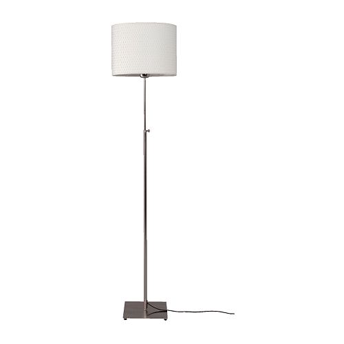 売り出し 送料無料 豪華な IKEA イケア リビング照明 LED スタンド ライト フロアランプ 20076447 ニッケルメッキ 白 ALANG ホワイト