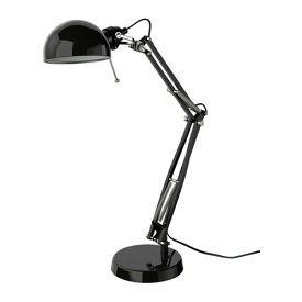 【あす楽】IKEA イケア ワークランプ ブラック 黒 40146784 FORSA フォルソー インテリア 照明器具 デスクライト テーブルランプ おしゃれ シンプル 北欧 かわいい オフィス