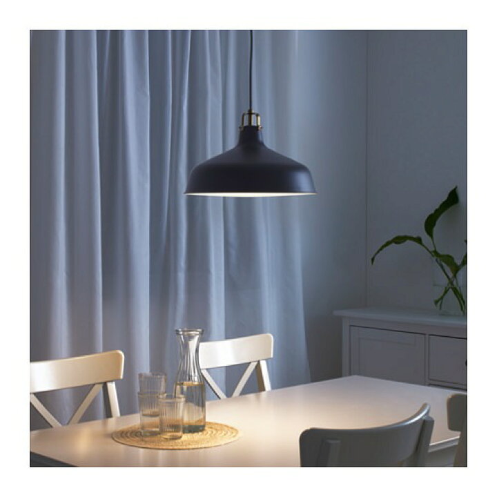楽天市場】IKEA イケア ペンダントランプ ブラック 黒 38cm z60390954 
