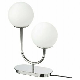 【あす楽】IKEA イケア テーブルランプ クロムメッキ オパールホワイト ガラス 42cm n60470979 SIMRISHAMN スィムリスハムン 照明器具 デスクライト テーブルランプ おしゃれ シンプル 北欧 かわいい