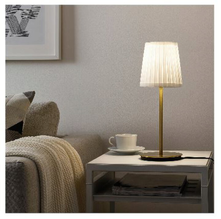 楽天市場】IKEA イケア テーブルランプベース 黄銅色 30cm n50412268
