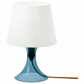 【あす楽】IKEA イケア テーブルランプ ダークブルー ホワイト 29cm n60484085 LAMPAN 照明器具 デスクライト テーブルランプ おしゃれ シンプル 北欧 かわいい