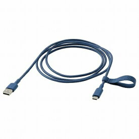 IKEA イケア USB-A USB-C ブルー 1.5 m m30534727 LILLHULT リルフルト パソコン PCアクセサリー USBケーブル おしゃれ シンプル 北欧 かわいい 照明 オフィス
