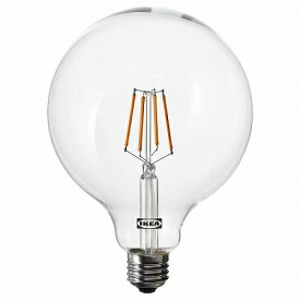 【あす楽】IKEA イケア LED電球 E26 440ルーメン 調光可能 球形 クリアガラス 125mm m90539374 LUNNOM ルッノム ライト 照明器具 電球 led おしゃれ シンプル 北欧 かわいい