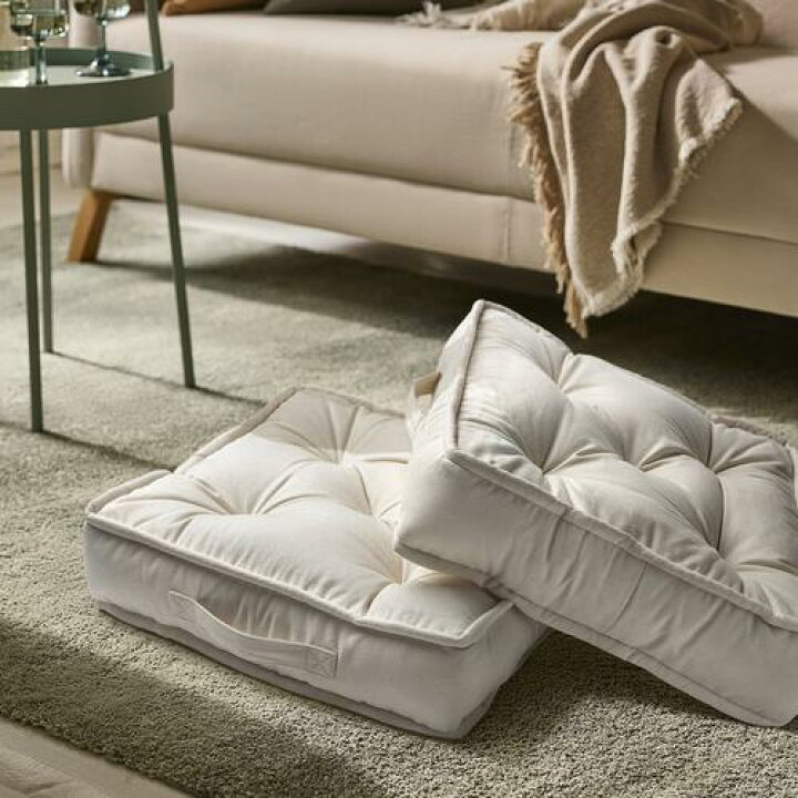 楽天市場】IKEA イケア フロアクッション 生成り 45×45×10cm m10623423 