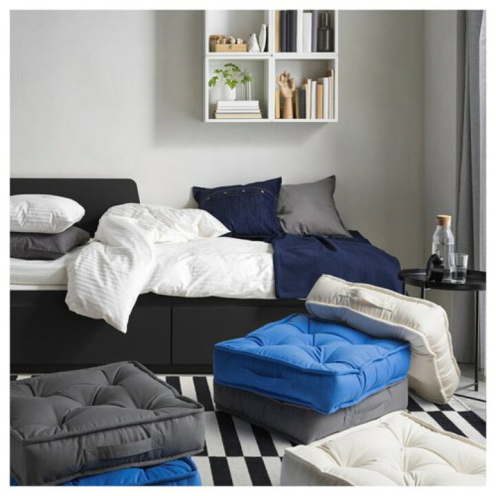 楽天市場】IKEA イケア フロアクッション 生成り 45×45×10cm m10623423 