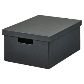 IKEA イケア 収納ボックス ふた付き チャコール 25×35×16cm m90596920 FJADERHARV フィェデルハルヴ 日用品雑貨 文房具 手芸 文房具 事務用品 机上収納 整理用品 その他 おしゃれ シンプル 北欧 かわいい