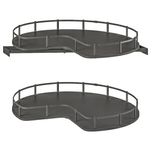 IKEA イケア コーナーベースキャビネット用回転式シェルフ グレー 88cm big00596788 UTRUSTA ウートルスタ インテリア 寝具 収納 収納家具 キッチン収納 キッチン隙間収納 おしゃれ シンプル 北欧 か