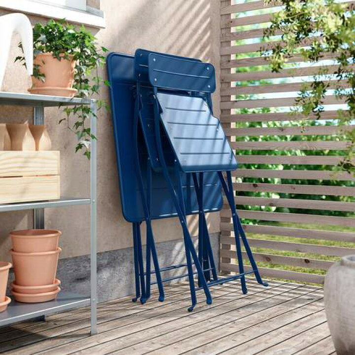 楽天市場】IKEA イケア テーブル＆折りたたみチェア2脚 屋外用 ダーク 