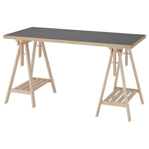 IKEA �C�P�A �f�X�N �O���[/�ؖڒ� �o�[�` 140×60cm big69585377 LAGKAPTEN ���O�J�v�e��/MITTBACK �~�b�g�o�b�N �C���e���A �Q�� ���[ �I�t�B�X�Ƌ� �I�t�B�X�f�X�N �e�[�u�� �I�t�B�X���[�N�e�[�u�� ��