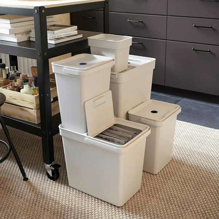 楽天市場 Ikea イケア ふた付きゴミ箱 ライトグレー 3l N Hallbar ホルバル おしゃれ シンプル 北欧 かわいい 株式会社クレール