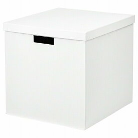 【あす楽】IKEA イケア 収納ボックス ふた付き ホワイト 白 32x35x32cm n60469301 TJENA ティエナ 日用品雑貨 生活雑貨 収納用品 おしゃれ シンプル 北欧 かわいい リビング オフィス