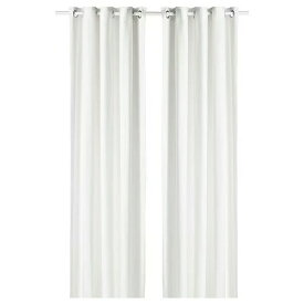 【あす楽】IKEA イケア 遮光カーテン（わずかに透光）1組 ホワイト 145x250cm m10491045 MOALINA モーアリーナ インテリア ブラインド ドレープカーテン おしゃれ シンプル 北欧 かわいい