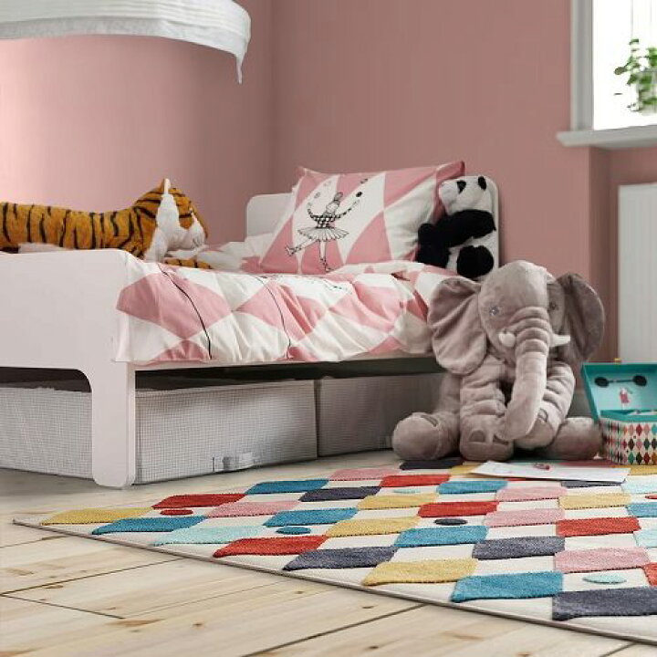 楽天市場】IKEA イケア ラグ 道化 マルチカラー 130x160cm m40520428 
