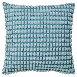 【セット商品】IKEA イケア クッションカバー+フェザー綿クッション 2点セット ペールブルー 50x50cm m50543014cf+n80262192 SVARTPOPPEL スヴァルトポッペル インナークッション付き おしゃれ シンプル