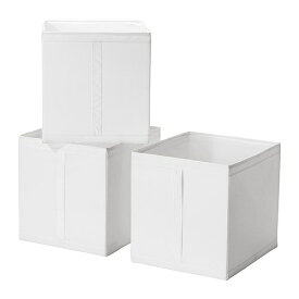 【あす楽】IKEA イケア SKUBB スクッブ ボックス 3個セット ホワイト 白 10186390 幅31×奥行き34×高さ33cm 日用品雑貨 生活雑貨 収納用品 衣類収納ボックス 収納ケース おしゃれ シンプル 北欧 かわいい