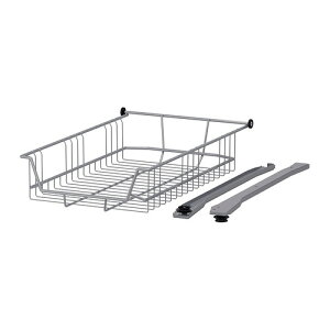IKEA イケア ワイヤーバスケット かご 40cm a50271268 UTRUSTA ウートルスタ 収納家具 キッチン隙間収納 おしゃれ シンプル 北欧 かわいい