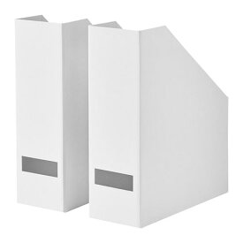 【あす楽】IKEA イケア マガジンファイル ホワイト 白 2ピース z90395417 TJENA ティエナ 日用品雑貨 生活雑貨 収納用品 マガジンボックス ファイルボックス おしゃれ シンプル 北欧 かわいい オフィス