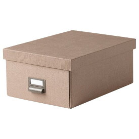 【あす楽】IKEA イケア 収納ボックス ふた付き ダークベージュ25x36x15cm m50474609 TJOG チョーグ 日用品雑貨 生活雑貨 収納用品 衣類収納ボックス 収納ケース おしゃれ シンプル 北欧 かわいい