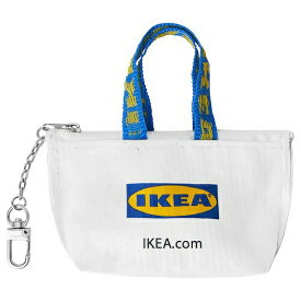 IKEA イケア バッグ S ホワイト 9x7cm m20560514 KNOLIG クノーリグ 雑貨 小物収納 コインケース キーホルダー キーケース おしゃれ シンプル 北欧 かわいい