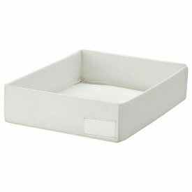 IKEA イケア オーガナイザー ホワイト 26x20x6cm m60507402 STUK ストゥーク 日用品雑貨 生活雑貨 収納用品 衣類収納ボックス おしゃれ シンプル 北欧 かわいい ベッド