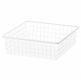 【あす楽】IKEA イケア ワイヤーバスケット ホワイト 50x51x15cm m80431331 JONAXEL ヨナクセル 日用品雑貨 生活雑貨 収納用品 かご おしゃれ シンプル 北欧 かわいい