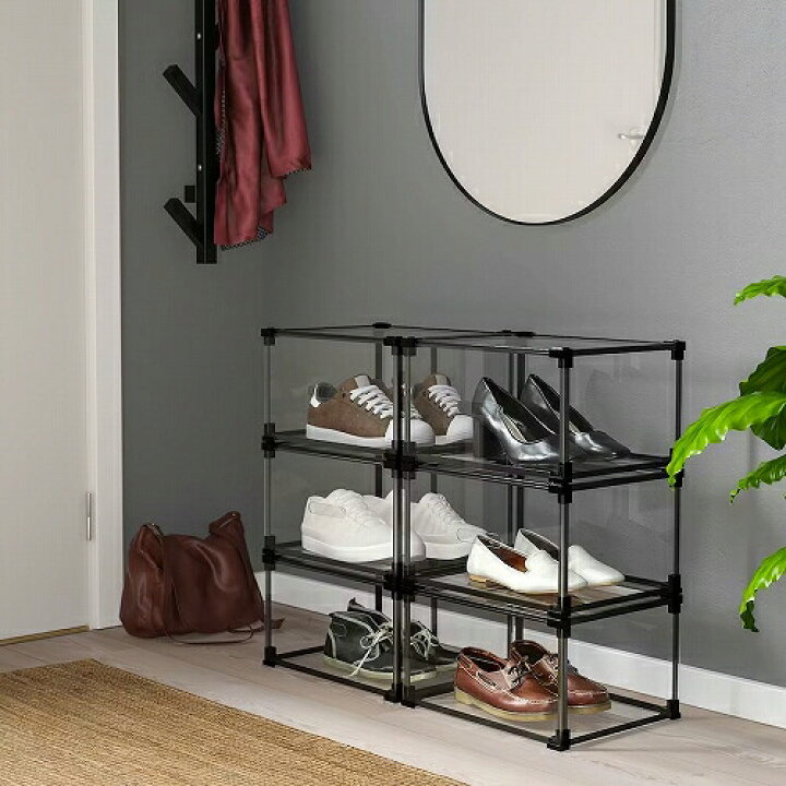 楽天市場】IKEA イケア シューズボックス 透明 36x29x21cm m10532357 