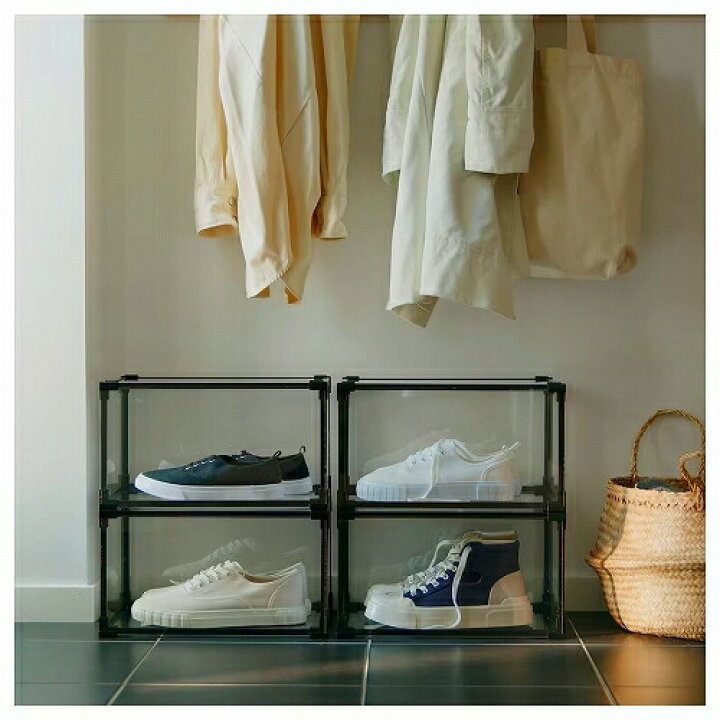 楽天市場】IKEA イケア シューズボックス 透明 36x29x21cm m10532357 