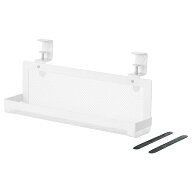 IKEA イケア ケーブル用収納トレイ ホワイト 38cm m80573189 FORSASONG フォルセソング オフィス パソコ…