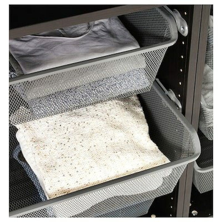 楽天市場】IKEA イケア メッシュバスケット ダークグレー 100x35cm 