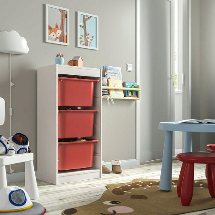 送料込み】IKEA トロファスト 収納ボックスつき TROFAST 新品要組立  