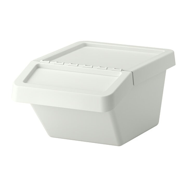 楽天市場】IKEA イケア 分別ゴミ箱 37L ふた付 ホワイト 白 a90255898 