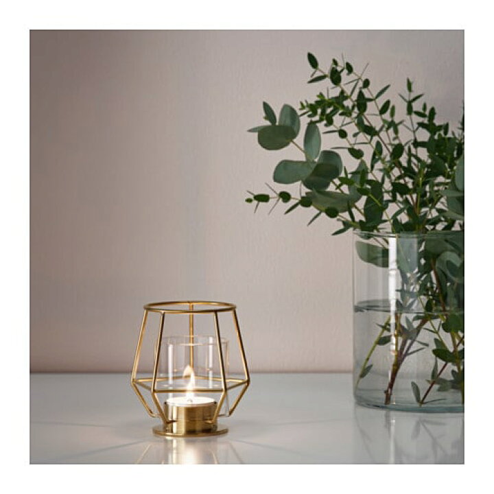 IKEA PARLBAND キャンドルホルダー ゴールド 未使用