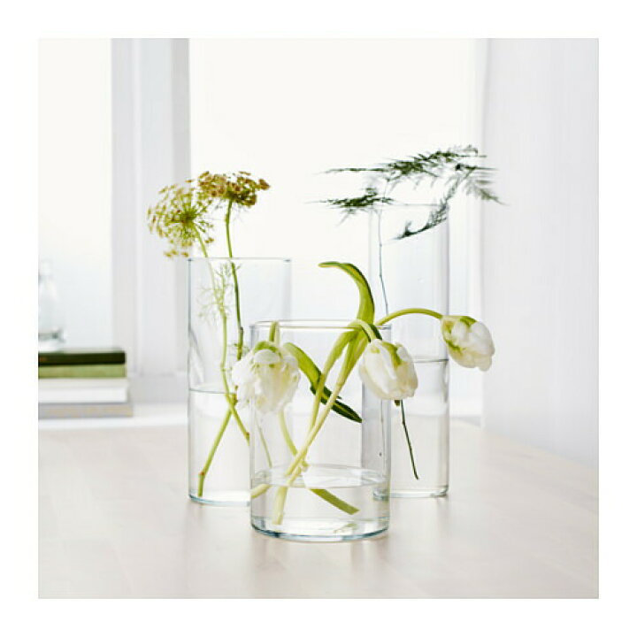 楽天市場 Ikea イケア Cylinder シリンデル 花瓶 3点セット クリアガラス D インテリア雑貨 インテリア小物 置物 フラワーベース おしゃれ シンプル 北欧 かわいい 株式会社クレール