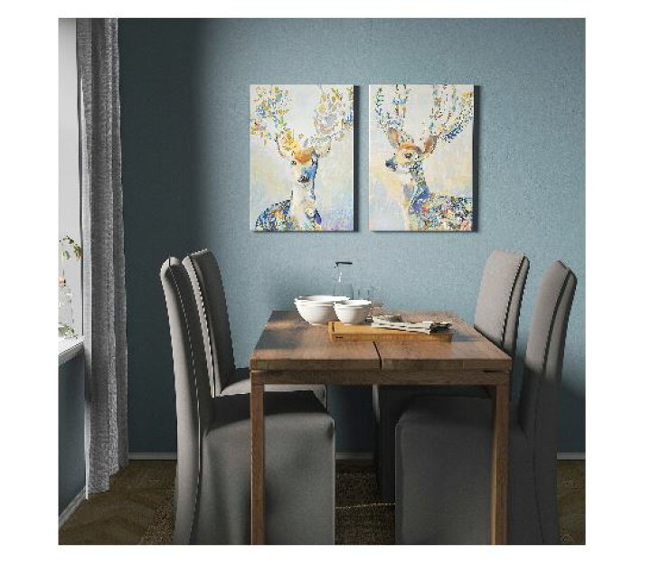 楽天市場 Ikea イケア アート カラフルなトナカイ 50x70cm N Pjａtteryd プィエッテリード インテリア雑貨 壁紙 装飾 アートパネル アートボード おしゃれ シンプル 北欧 かわいい 株式会社クレール