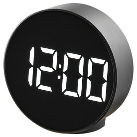 【あす楽】IKEA イケア アラームクロック 時計 ブラック 黒 11cm m70499128 PLUGGET プルゲット インテリア 雑貨 置き時計 目覚まし時計 おしゃれ シンプル 北欧 かわいい リビング