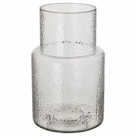 【あす楽】IKEA イケア 花瓶 クリアガラス 模様入り 26cm m20511967 KONSTFULL コンストフル インテリア雑貨 インテリア小物 置物 フラワーベース おしゃれ シンプル 北欧 かわいい