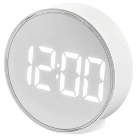【あす楽】IKEA イケア アラームクロック 時計 ホワイト 白 11cm m20522720 PLUGGET プルゲット インテリア 雑貨 置き時計 目覚まし時計 おしゃれ シンプル 北欧 かわいい リビング