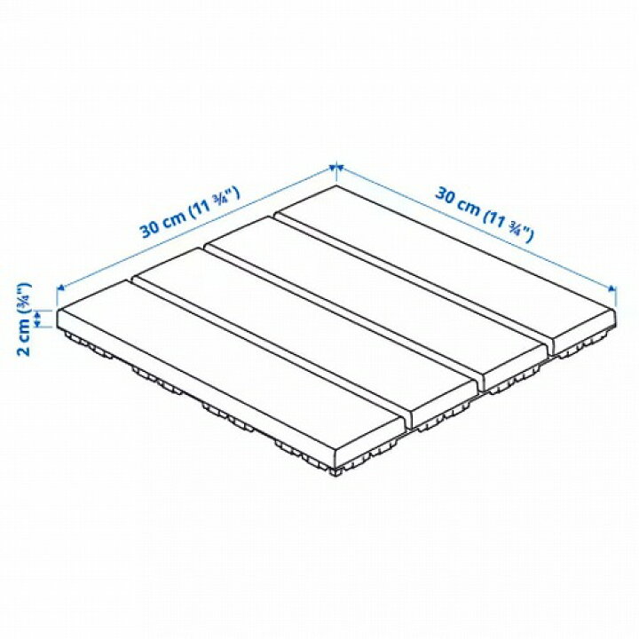 楽天市場】IKEA イケア フロアデッキ 屋外用 9 ピース v0010 RUNNEN 