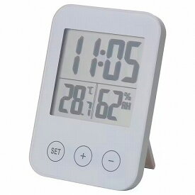 【あす楽】IKEA イケア クロック 湿度計 温度計付き ホワイト m10316377 SLATTIS スロッティス インテリア雑貨 置き時計 おしゃれ シンプル 北欧 かわいい