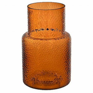 IKEA イケア 花瓶 模様入り ブラウン 26cm m60536032 KONSTFULL コンストフル インテリア雑貨 インテリア小物 置物 フラワーベース おしゃれ シンプル 北欧 かわいい