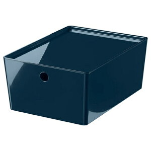 IKEA �C�P�A �ӂ��t���{�b�N�X �u���b�N�u���[ 26x 35x15cm s69600170 KUGGIS �N�b�M�X