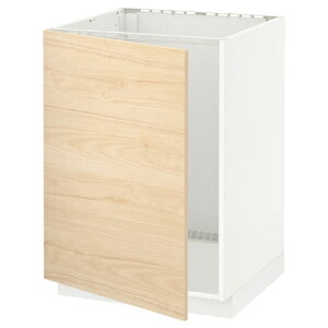 IKEA �C�P�A �x�[�X�L���r�l�b�g �V���N�p �z���C�g/�A�X�P���X���h ���C�g�A�b�V���� 60x 60x80cm s99449227 METOD ���g�[�h