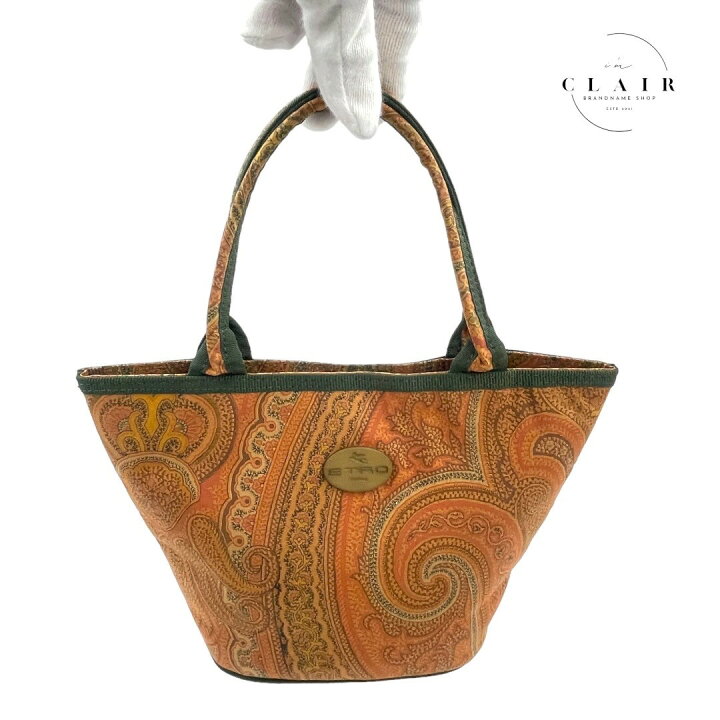 楽天市場】【中古】ETRO ペイズリー ナイロン ミニハンドバッグ トート  