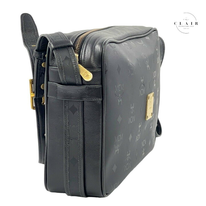 楽天市場】【中古】エムシーエム ショルダーバッグ 黒 ブランドバッグ 
