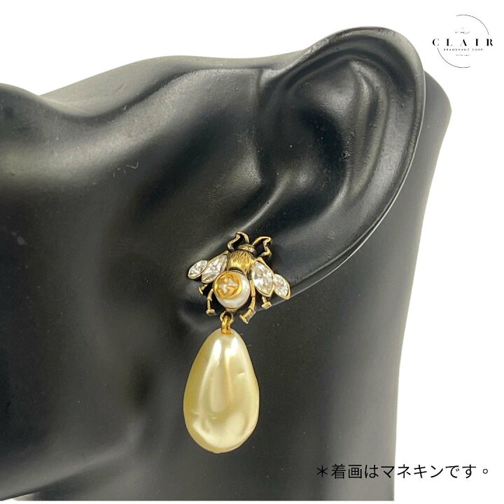 楽天市場】【中古】未使用品 GUCCI グッチ ドロップパールピアス 