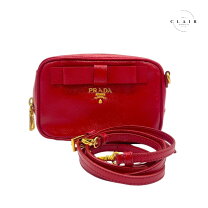 楽天市場】prada サフィアーノ バッグ 赤の通販 